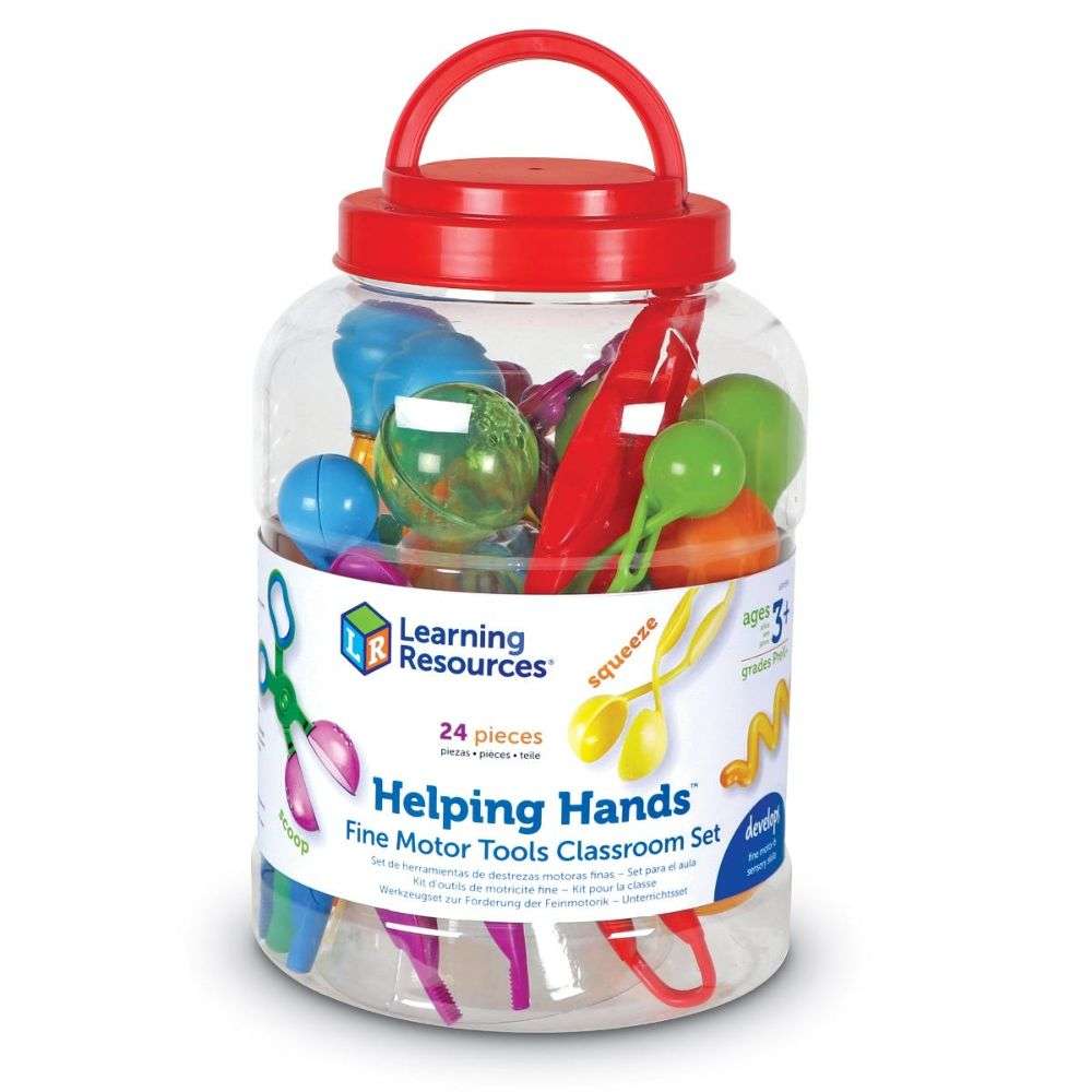 Learning Resources - Helping Hands - Fine Motor & Sensory Play Tools Classroom Set