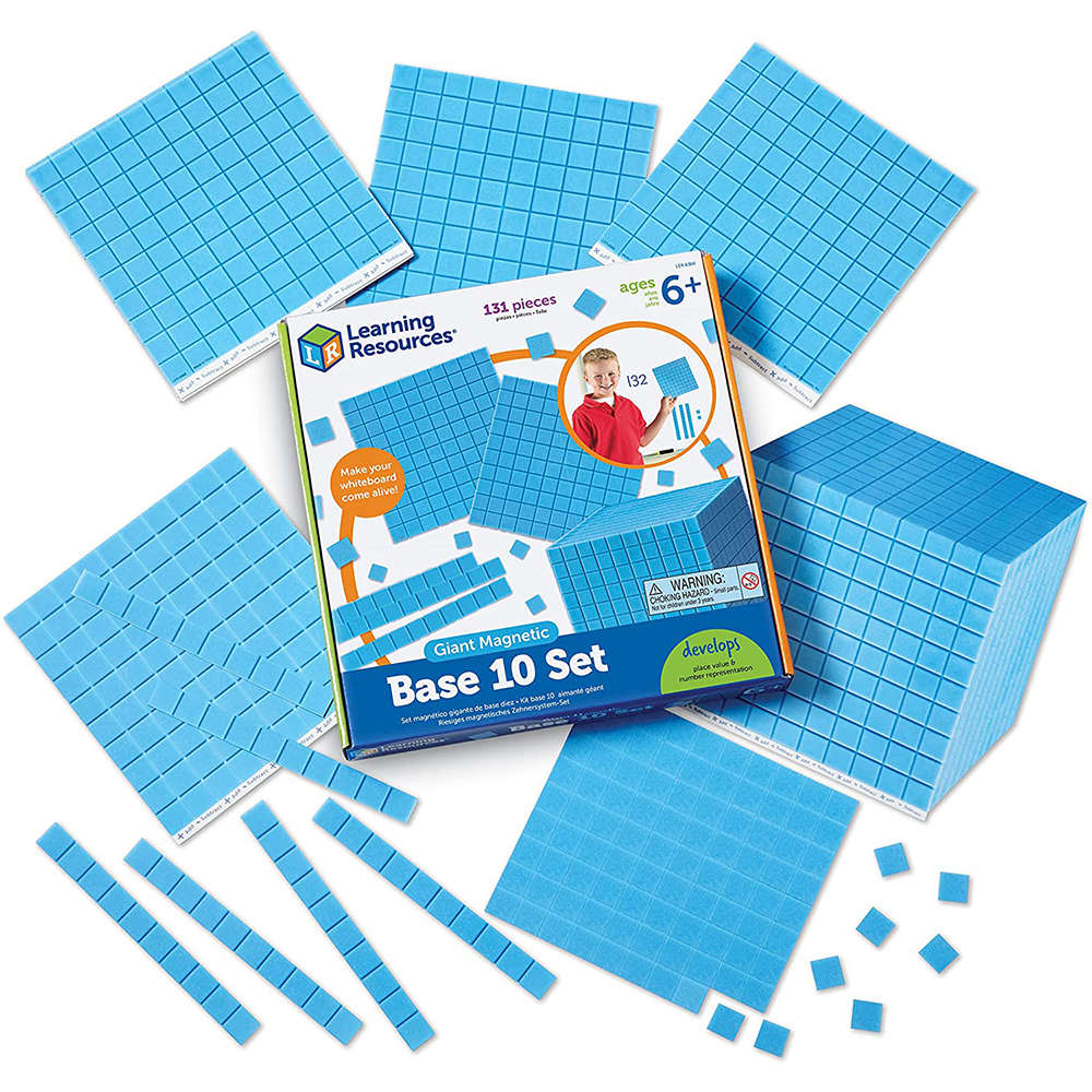 Learning Resources - Giant Magnetic Base Ten Set: Classroom Maths Resources
