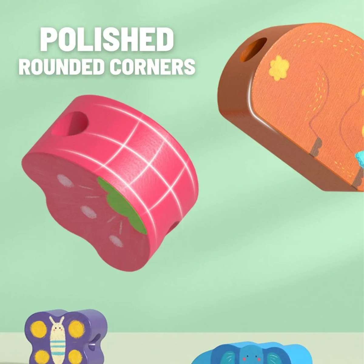 Mideer - Lacing Beads Numbers & Animals - Threading Activity for Kids