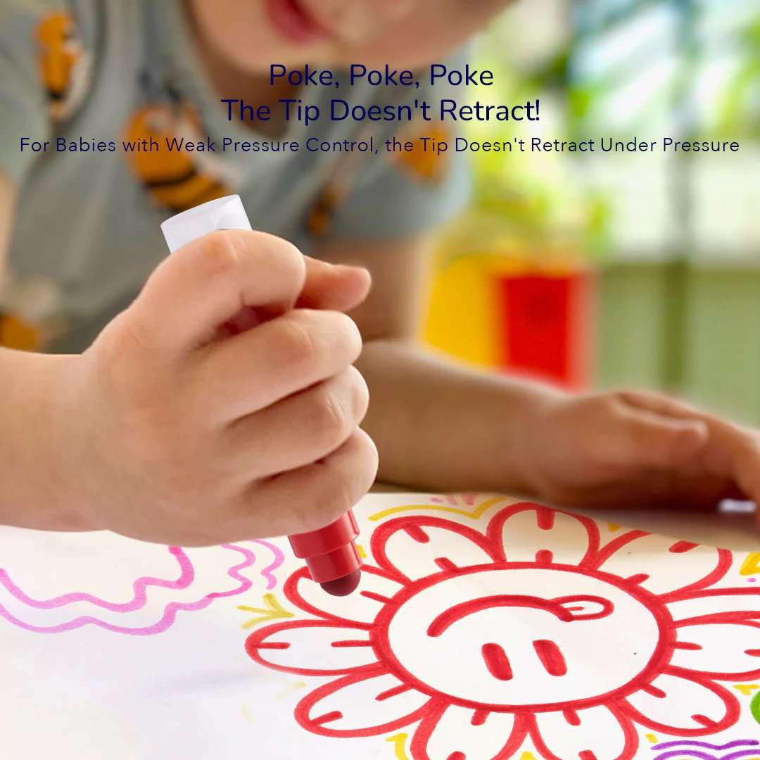 Mideer - Round-tip Washable Marker - 24 Colours