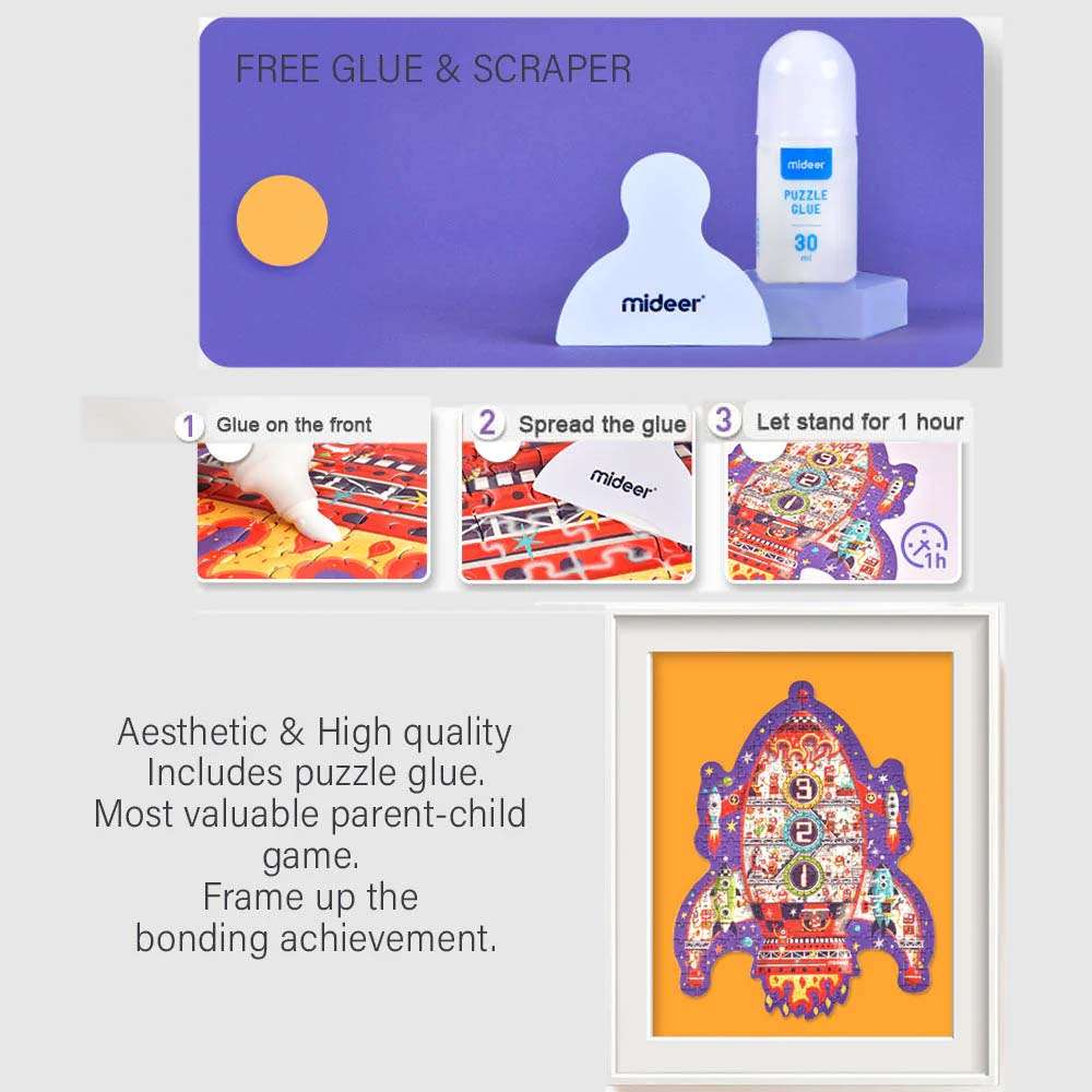 Mideer - Irregular Puzzle Space Rocket