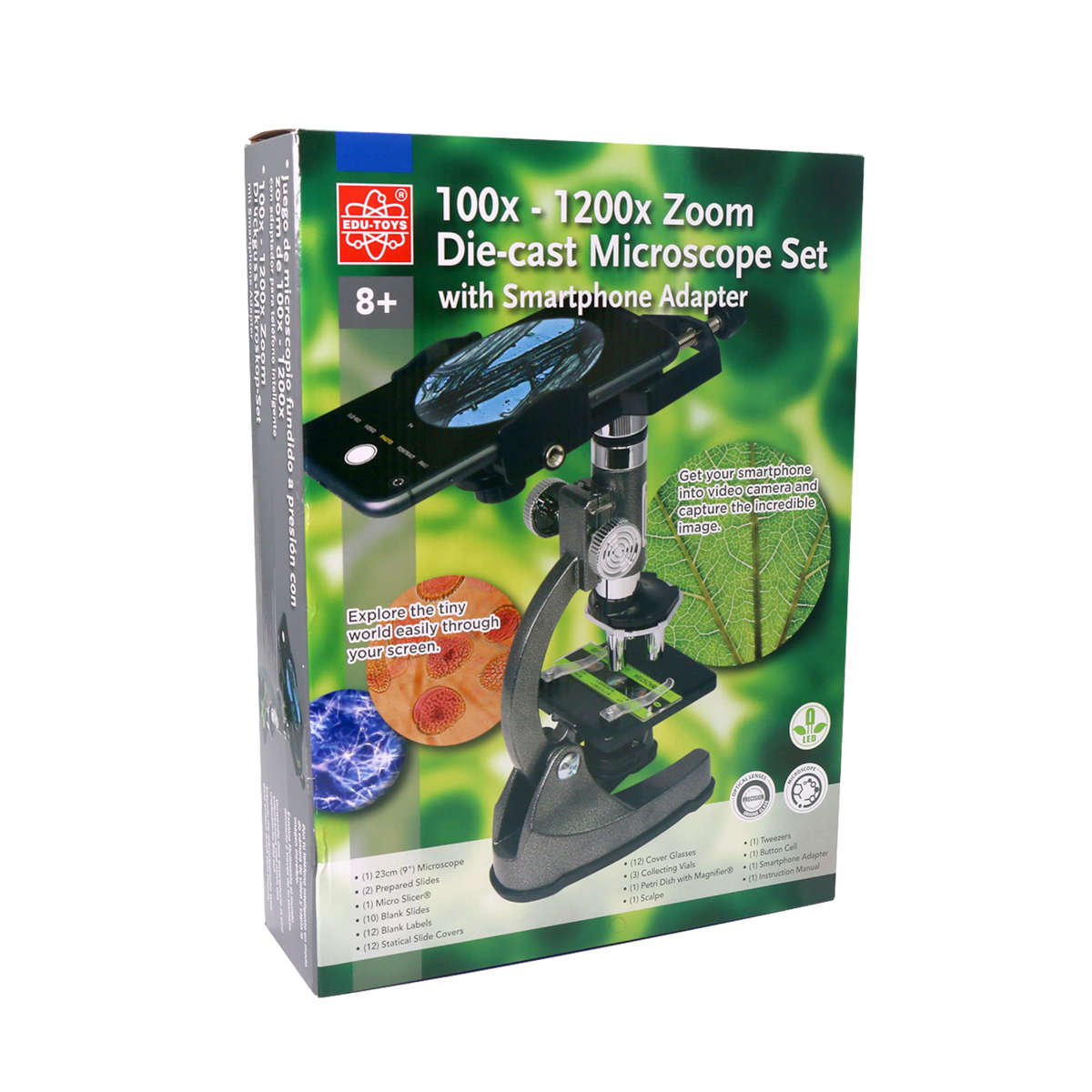 Edu-Toys - Microscope Kit - Die-cast with Smartphone Adapter