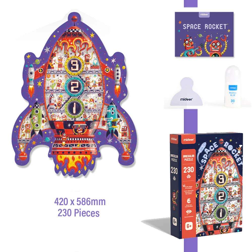 Mideer - Irregular Puzzle Space Rocket