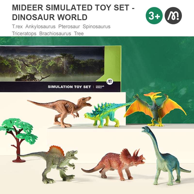 Mideer - Simulation Toy Set Dinosaur World