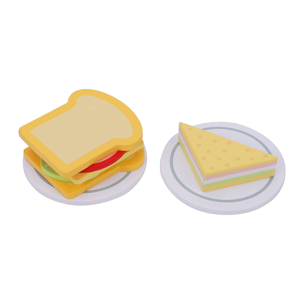 TookyToy - Pretend Play Wooden Picnic Basket Toy Set