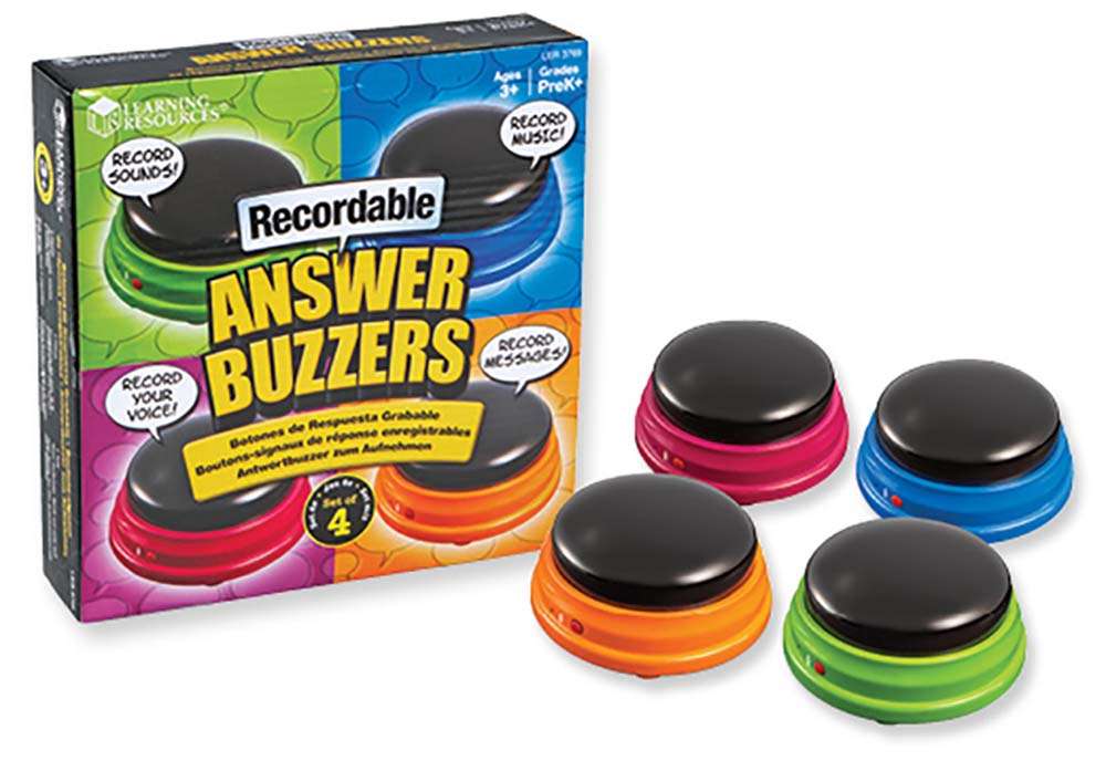 Learning Resources - Recordable Answer Buzzers (Set of 4)