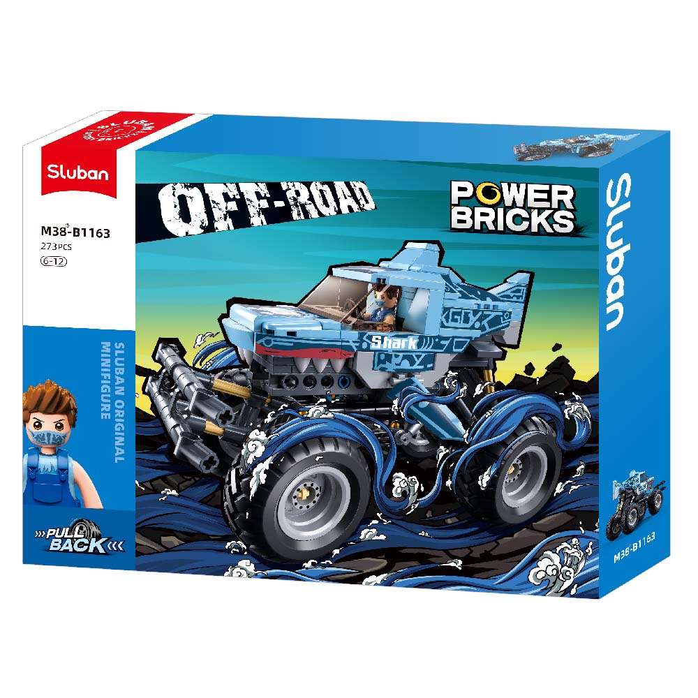 Sluban Building Set: Pull Back PowerBricks - Off Road Vehicle - 273pcs