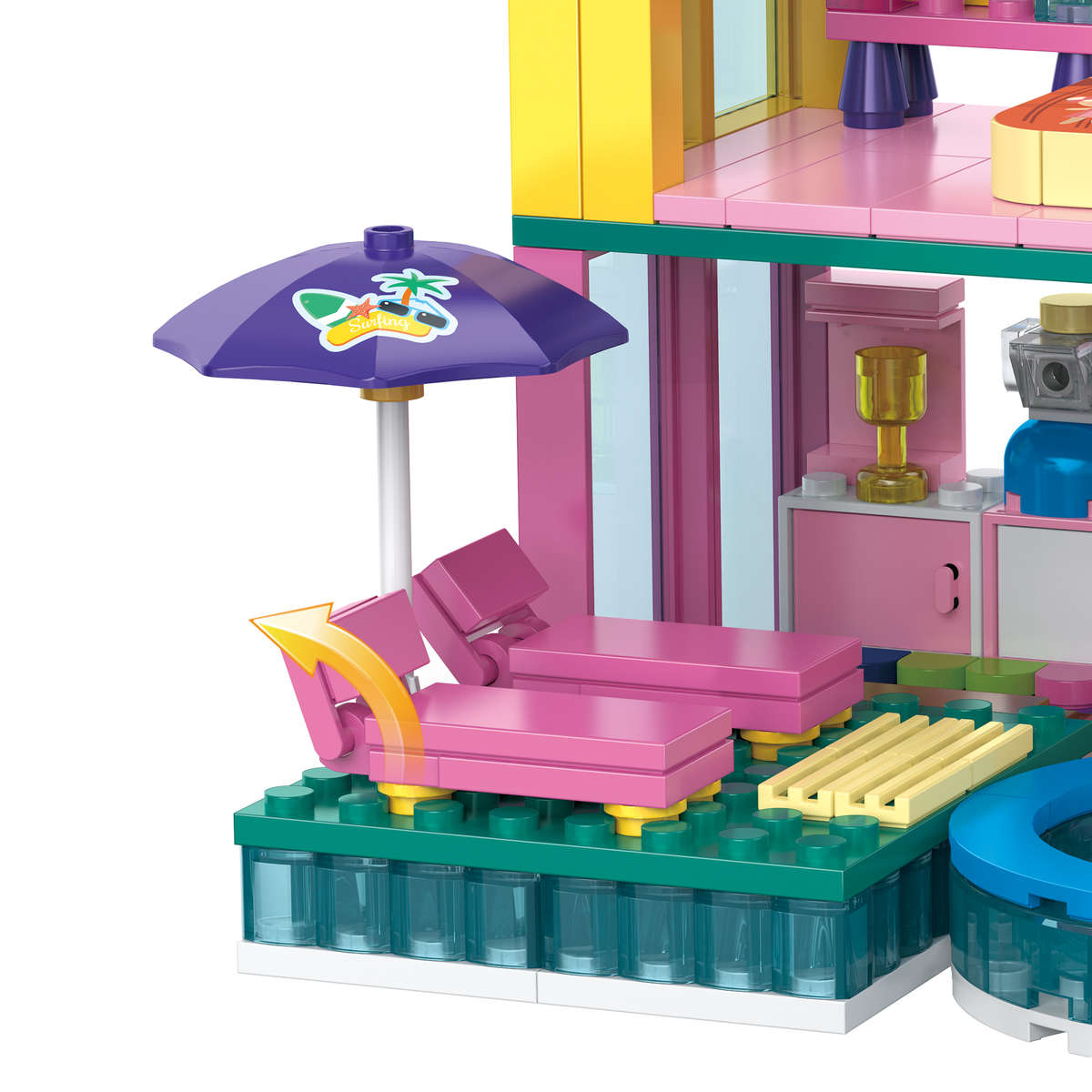 Cogo - Building Block Set - Dream Beach House - 380 Pieces