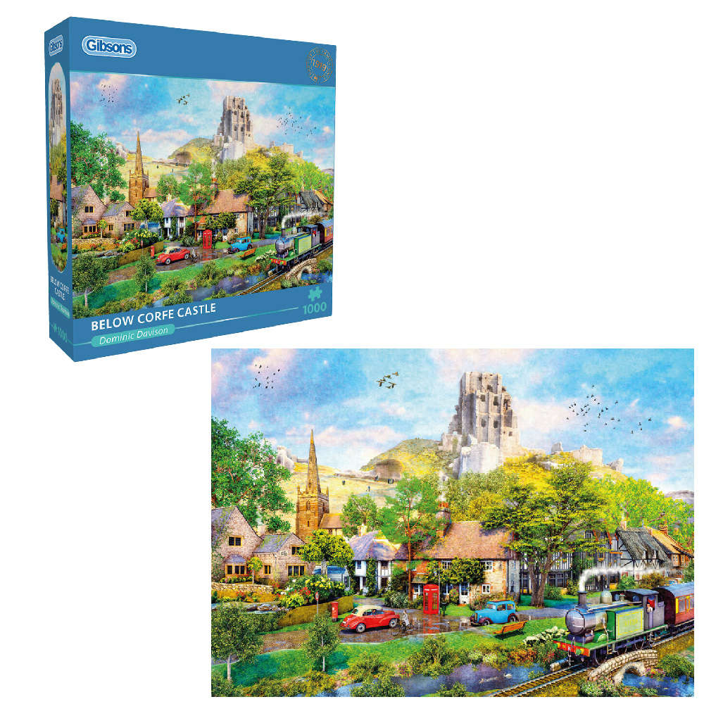 Gibsons - Below Corfe Castle - Jigsaw Puzzle - 1000pcs