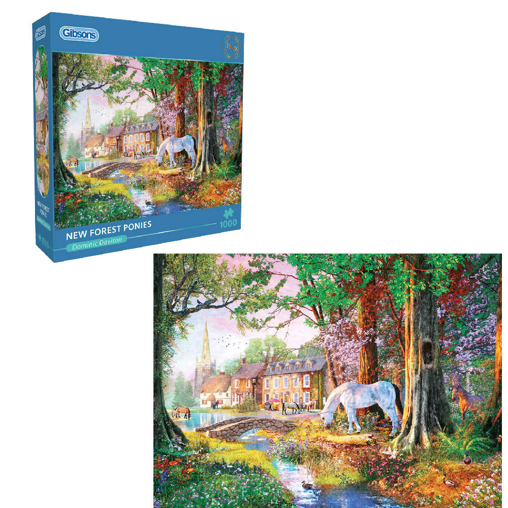 Gibsons - New Forest Ponies - Jigsaw Puzzle - 1000pcs
