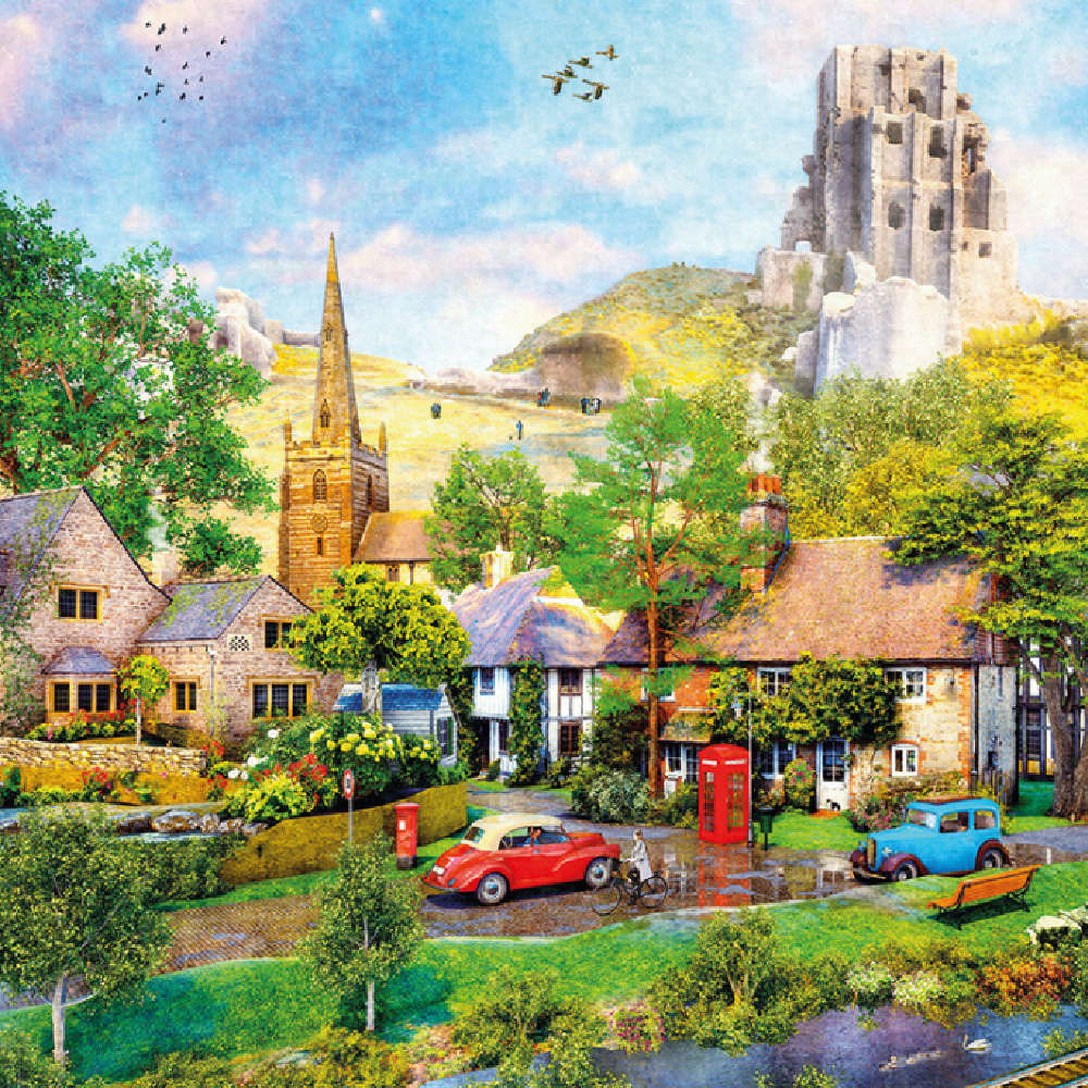 Gibsons - Below Corfe Castle - Jigsaw Puzzle - 1000pcs
