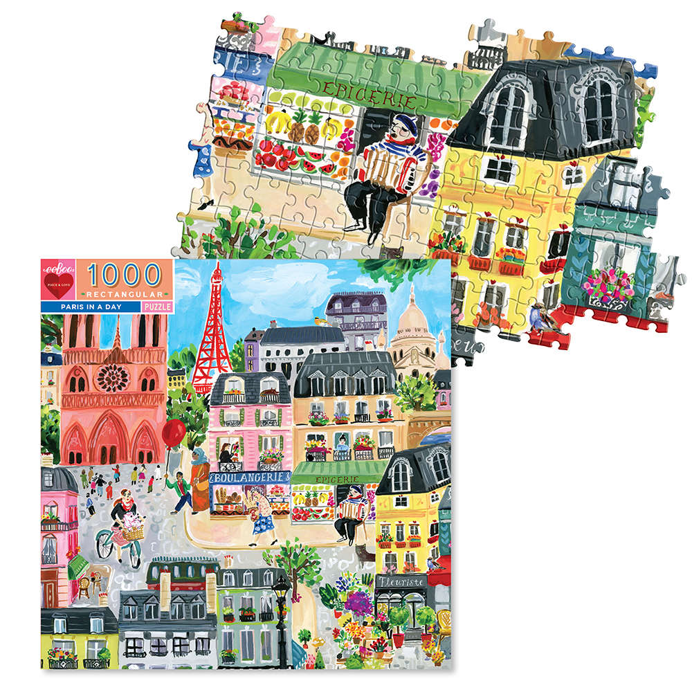 eeBoo - Paris in a Day - 1000 Piece Puzzle
