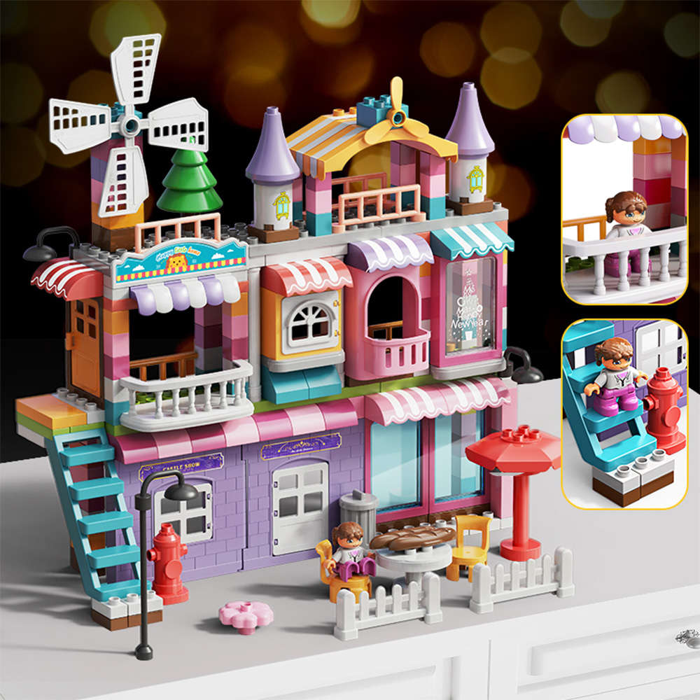 Feelo - Building Block Set - Girls Villa - 400 Pieces