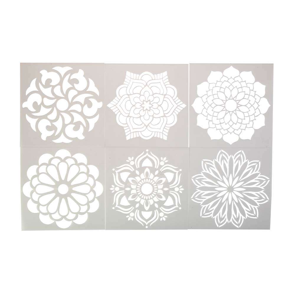 Anthony Peters - Mandala Stencils: 6 Pieces