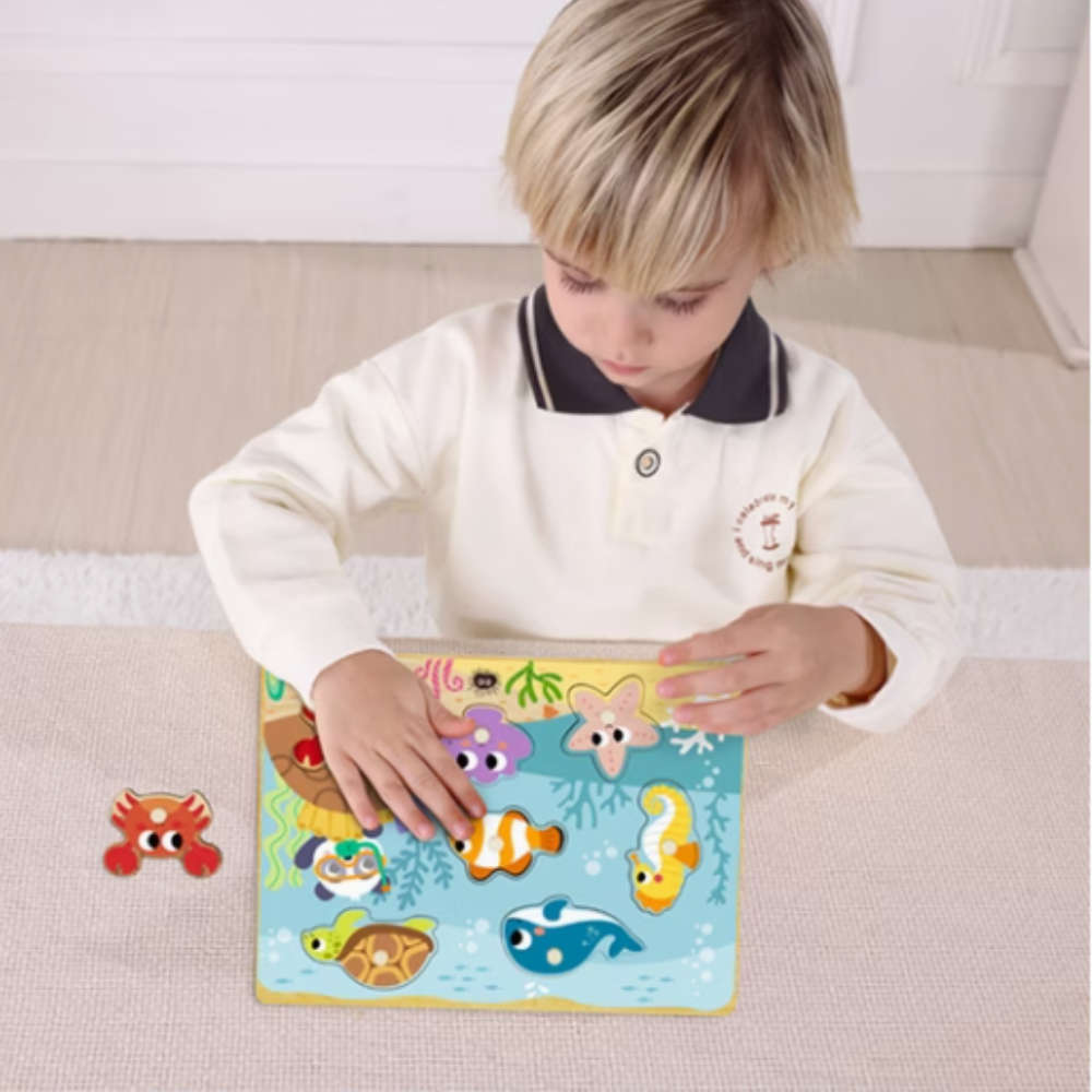 hi Pando - Ocean Themed Animal Puzzle - 8pcs