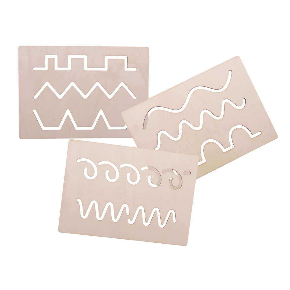 Anthony Peters - Wooden Pattern Stencils - 3 Pieces