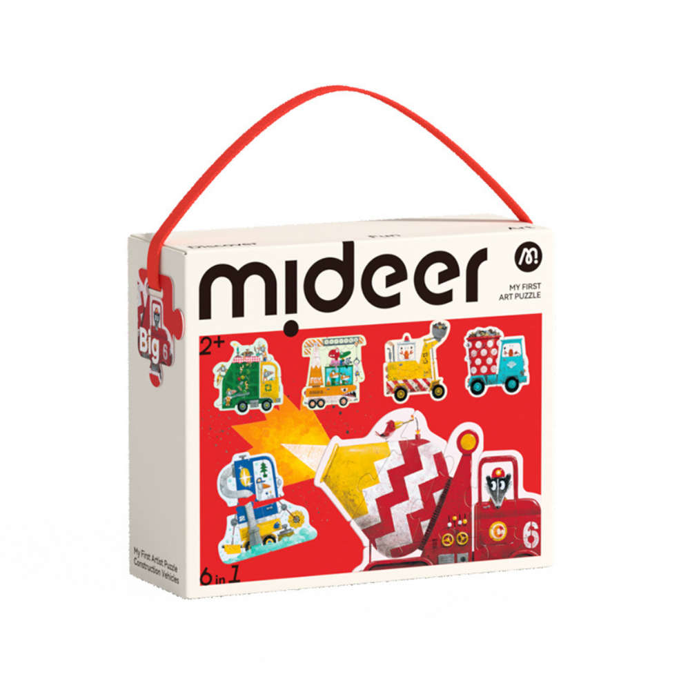 Mideer - My First Artist Puzzle - Construction Vehicles