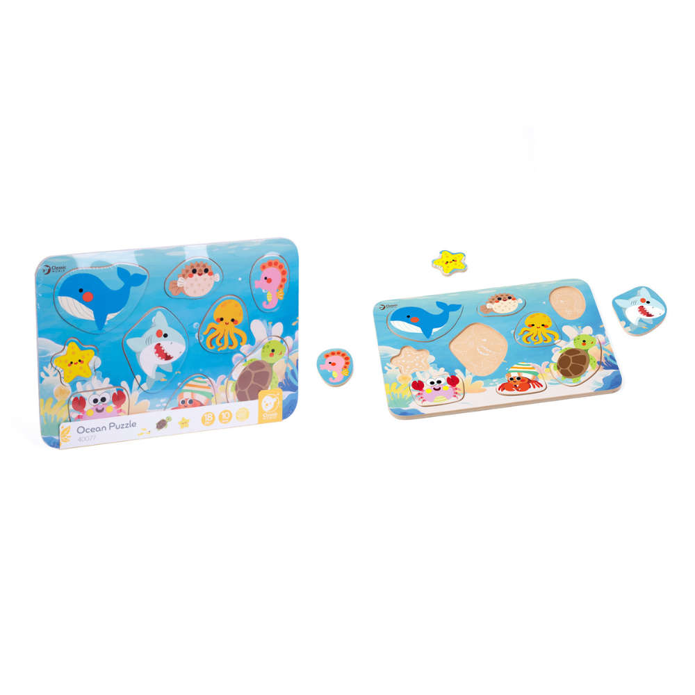 Classic World - Wooden Puzzle - Ocean - 10pcs