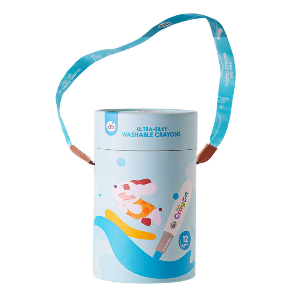 Jar Meló - Ultra Silky Washable Crayons - 12 Colours
