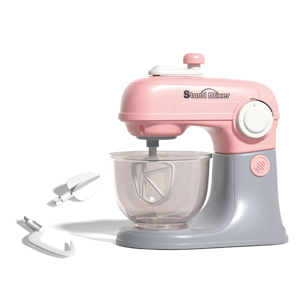 Pretend & Play Stand Mixer - Rotating Baking Set - Pink