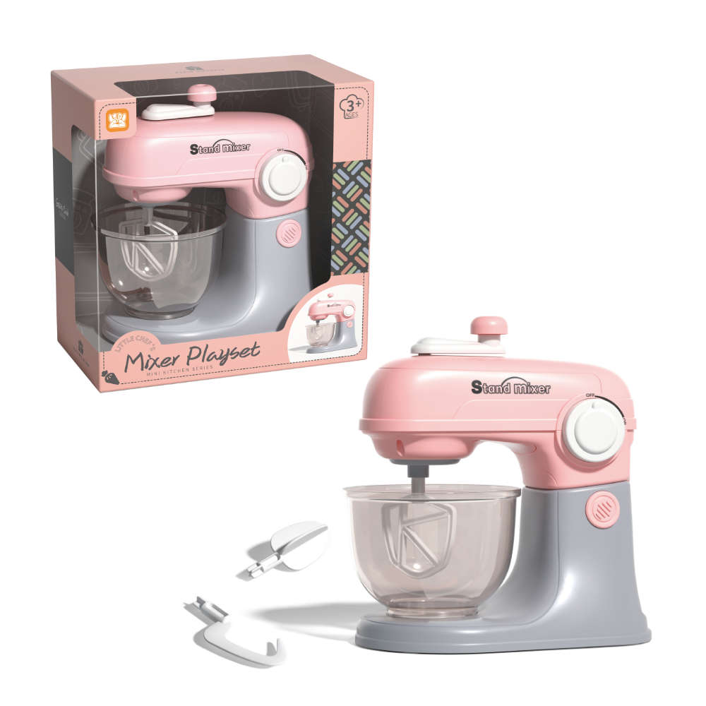 Pretend & Play Stand Mixer - Rotating Baking Set - Pink