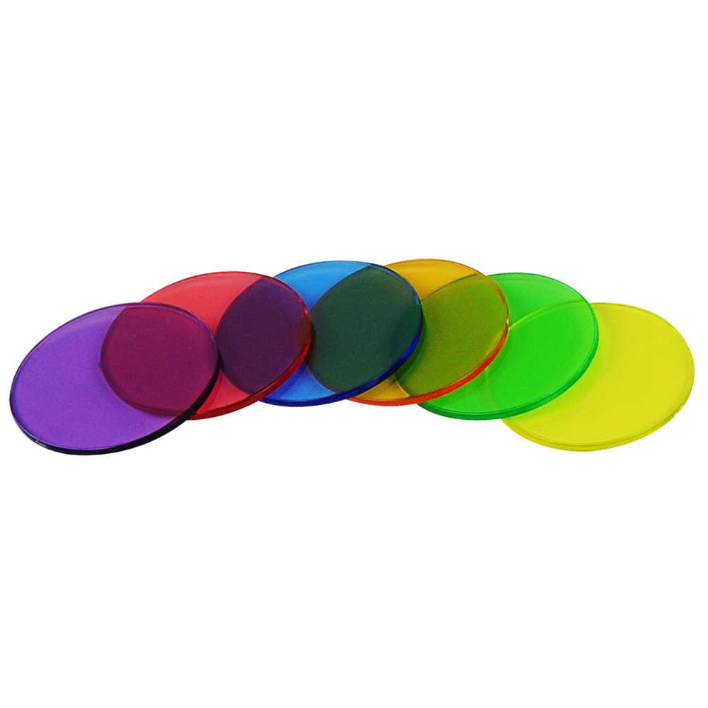 Greenbean - Translucent Round Counters - 6 Colours, 25mm, 500pcs