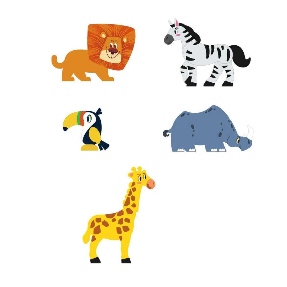 Magnetic Tiles - Safari Animals Set - 30 Pieces
