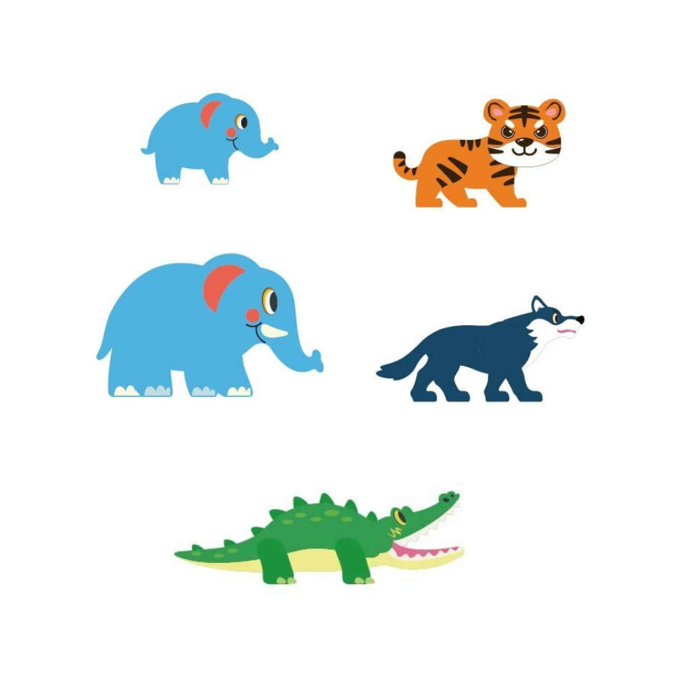 Magnetic Tiles - Jungle Animals Set - 45 Pieces