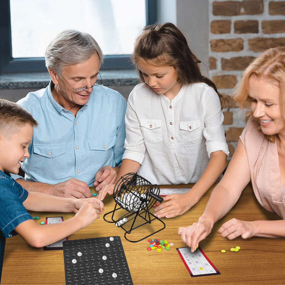 Ambassador - Wire Cage Bingo - Party Game with Scoreboard Tray