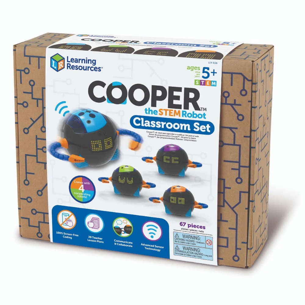 Learning Resources - Cooper The STEM & Coding Robot Classroom Activity Set