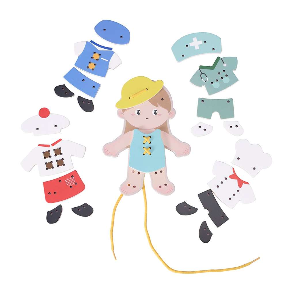 Classic World - 'My Job' Lacing Activity Set: Girl