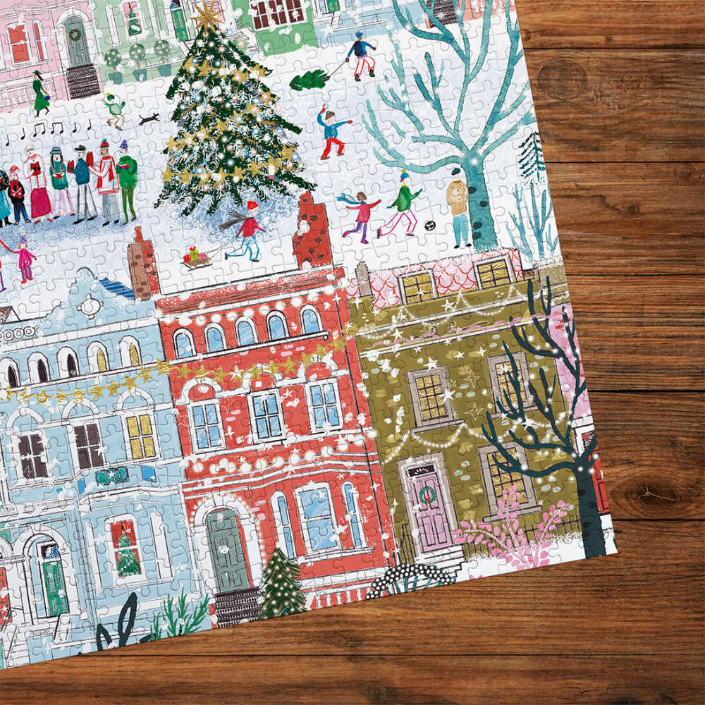 Gibsons - Christmas in London - 3 x 500 Piece Jigsaw Puzzles