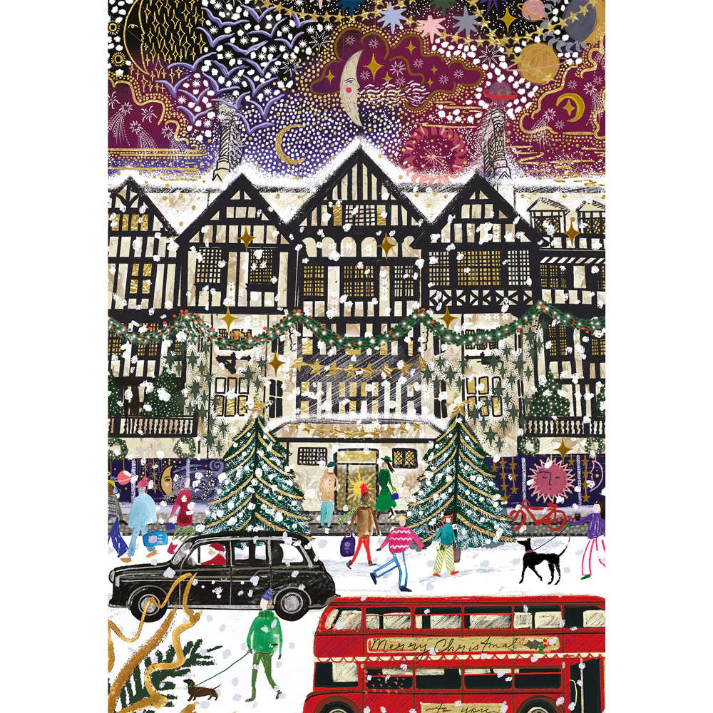 Gibsons - Christmas in London - 3 x 500 Piece Jigsaw Puzzles