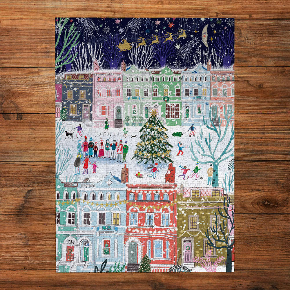 Gibsons - Christmas in London - 3 x 500 Piece Jigsaw Puzzles