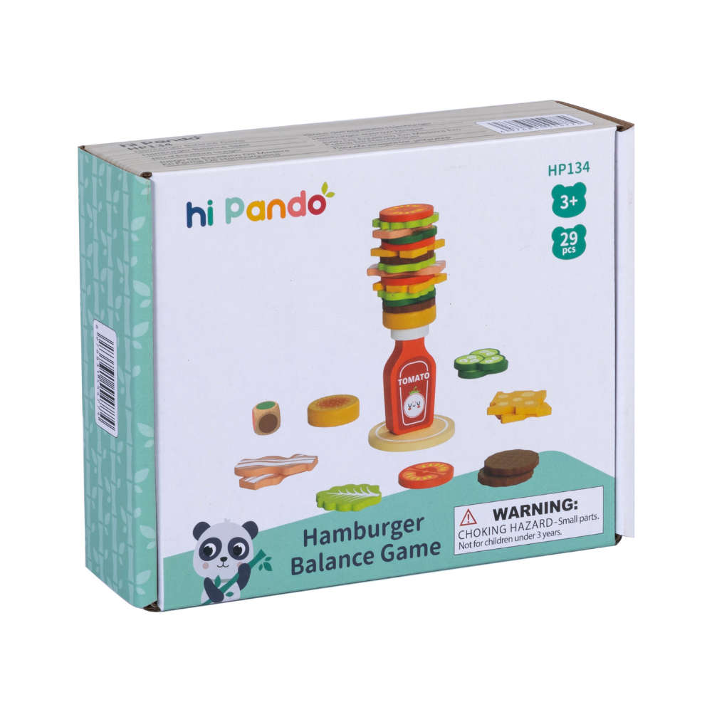 hi Pando - Hamburger Stacking & Sequencing Activity Toy