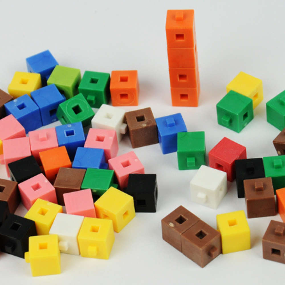 Greenbean - 1cm Interlocking Cubes 1000pcs - Maths Counting Manipulatives