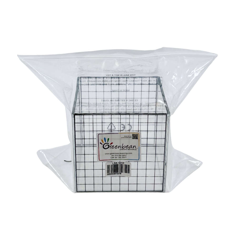 Greenbean - 1L Cube 3D Grid Box Without Lid - Math Learning Manipulative