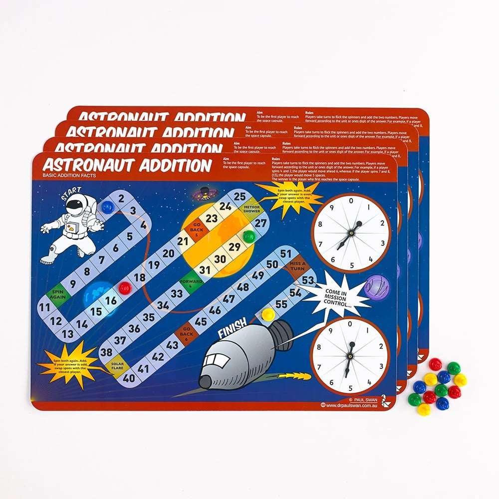EDX Education - Astronaut Addition - Addition Game