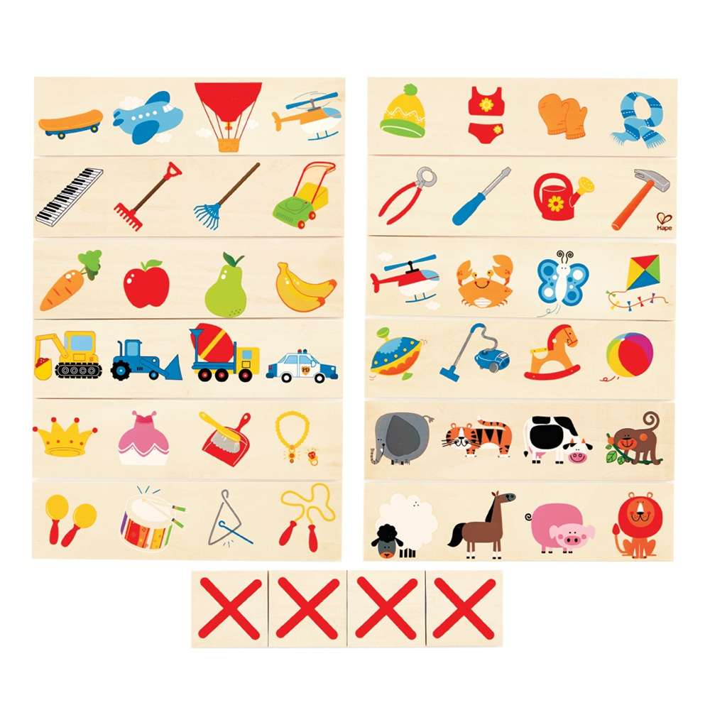 Hape - Home Education - Cross Out - 16pcs -**