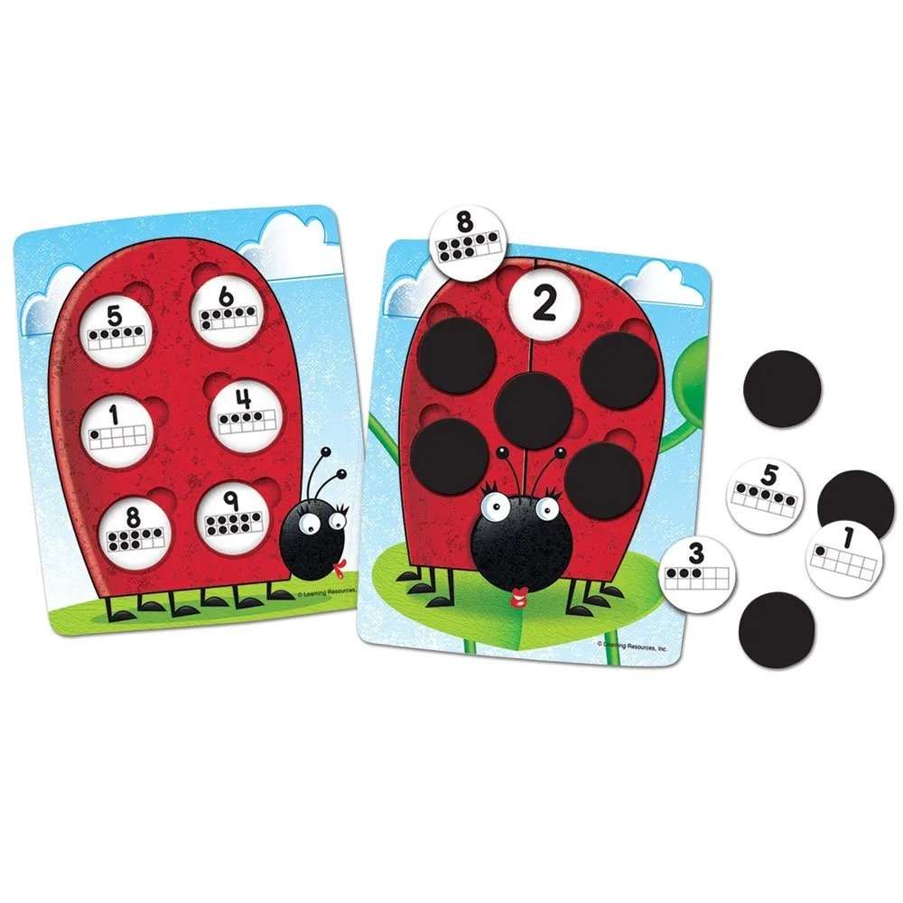 Learning Resources - 10 on the Spot - Ten Frame Maths Bingo Game for Kids