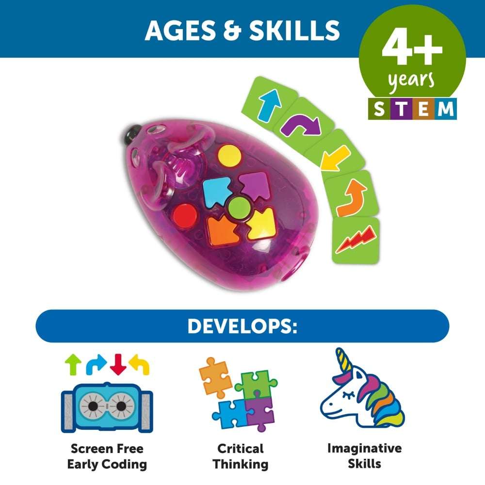 Learning Resources - Code & Go Mouse Activity Set - Rechargeable - 32 Pieces