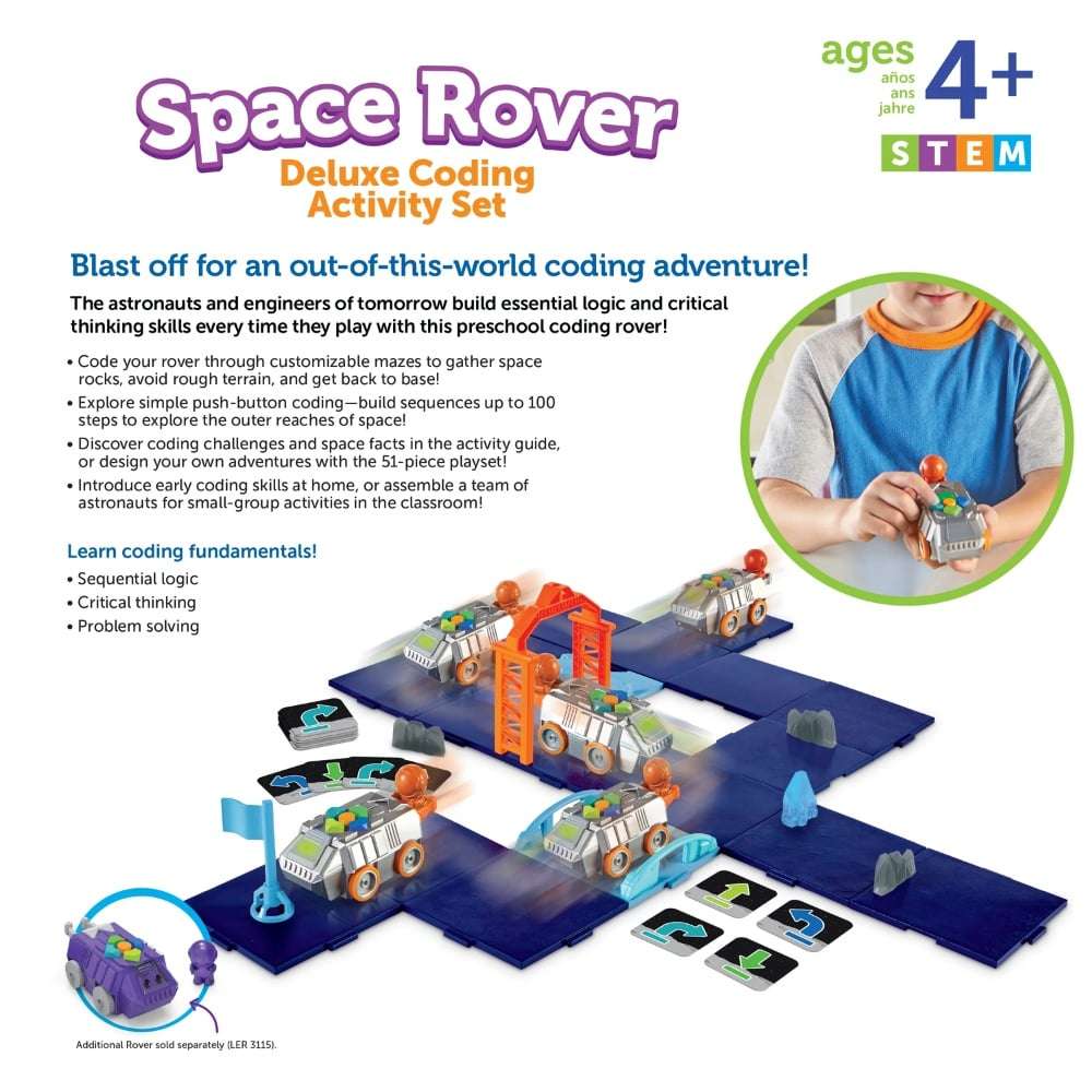 Learning Resources - Space Rover Deluxe Coding Robot Activity Set for Kids