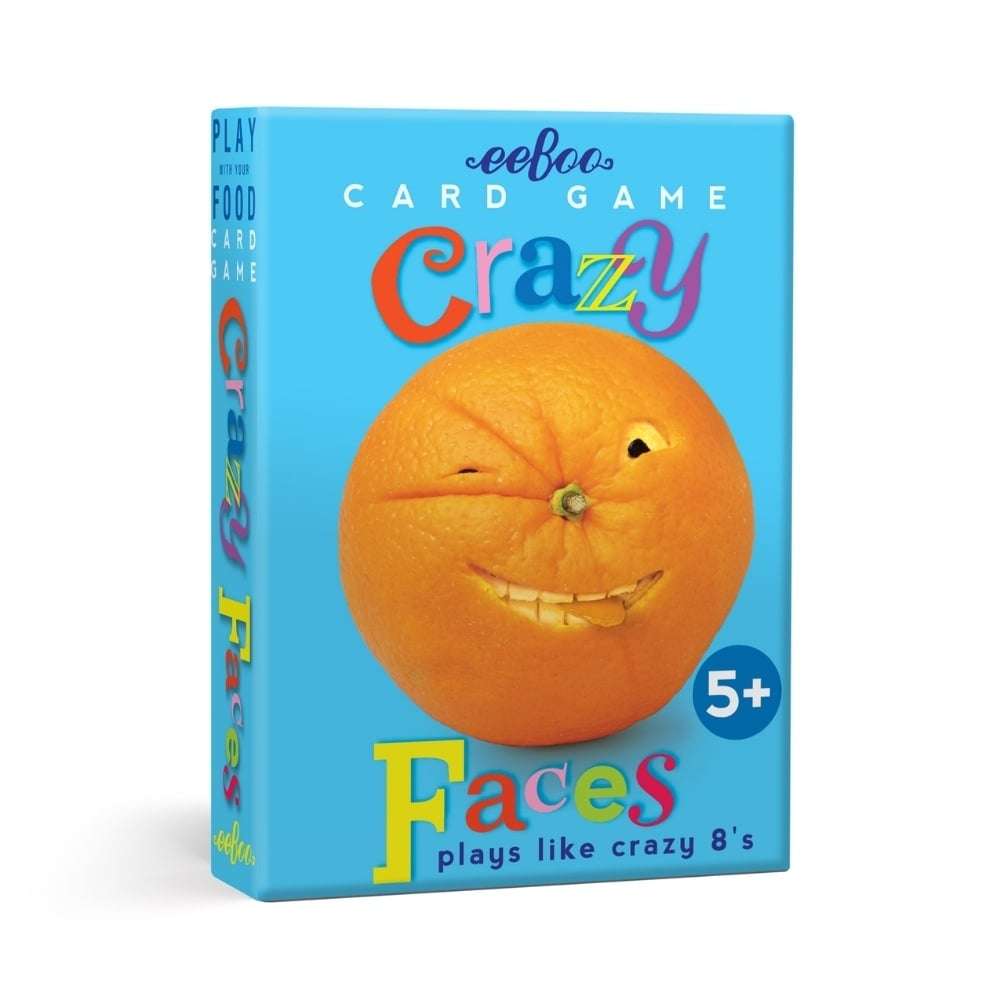 eeBoo - Crazy Faces Playing Cards -**