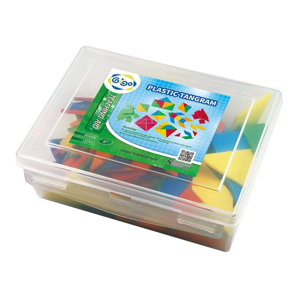 Gigo - Tangrams + 5 Activity Cards 105pc Container
