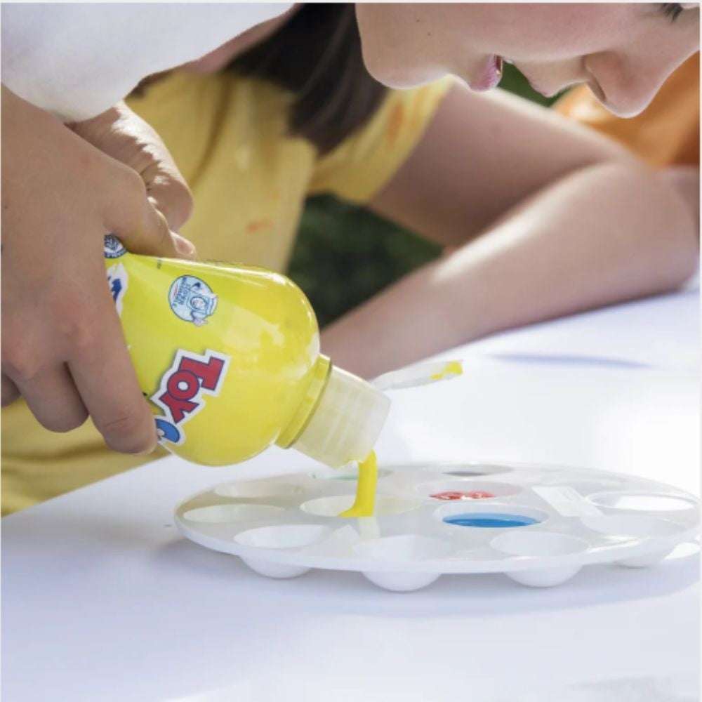 Toy Color - Superwashable Ready-Mix Tempera Paint for Kids - Bulk Pack 10 x 250ml