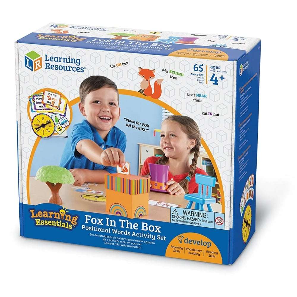 Learning Resources - Fox in the Box Positional Words Activity Set