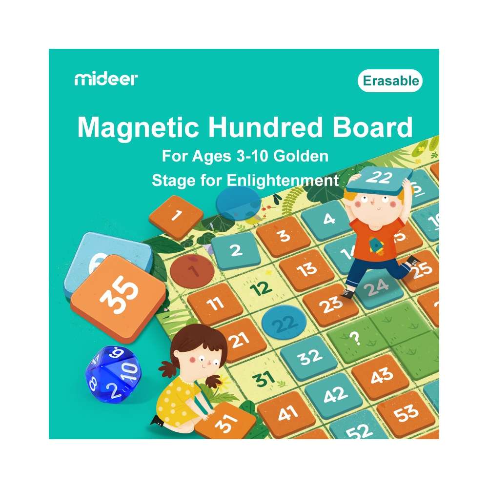 Mideer - Magnetic Hundreds Board - Early Math Counting Game