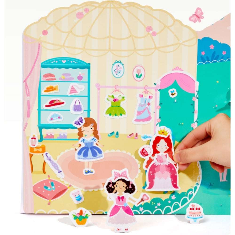 Mideer - Reusable Jelly Sticker Set - Princess Dess-Up - 61pcs