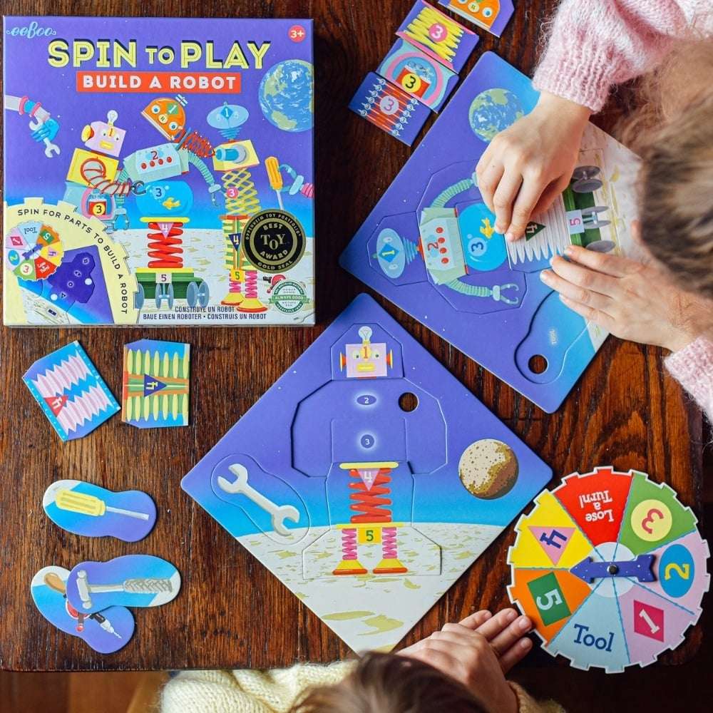 eeBoo - Build A Robot Spinner Puzzle Game -**