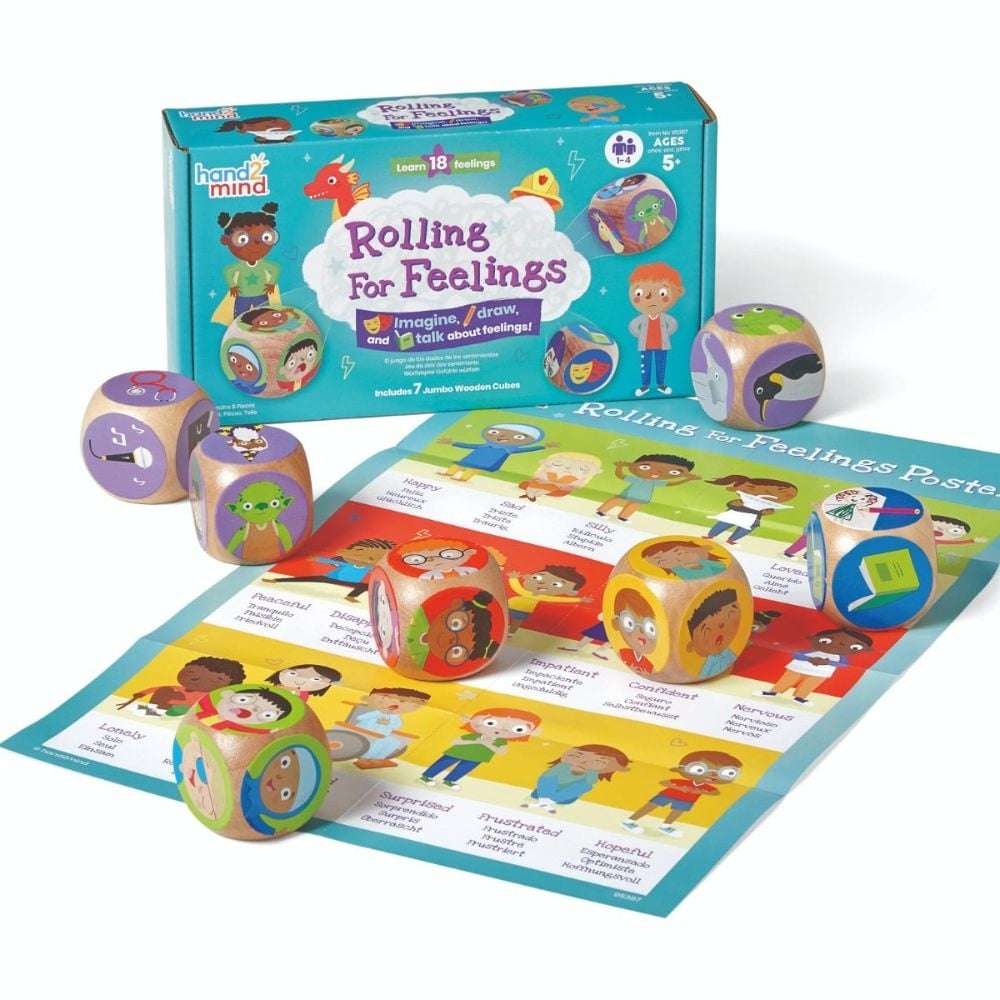 Hand2Mind Rolling for Feelings - Emotions Learning Game for Kids